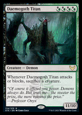 Daemogoth Titan [Strixhaven: School of Mages] MTG Single Magic: The Gathering    | Red Claw Gaming