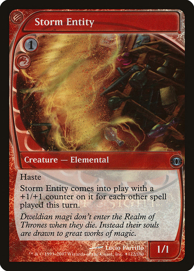Storm Entity [Future Sight Promos] MTG Single Magic: The Gathering    | Red Claw Gaming