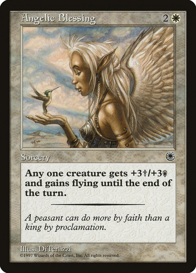Angelic Blessing [Portal] MTG Single Magic: The Gathering    | Red Claw Gaming