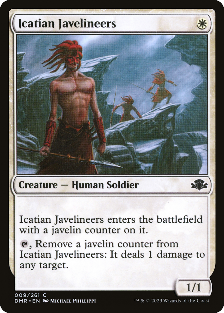 Icatian Javelineers [Dominaria Remastered] MTG Single Magic: The Gathering    | Red Claw Gaming