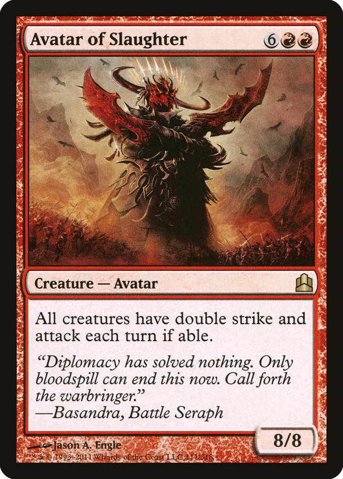 Avatar of Slaughter [Commander 2011] MTG Single Magic: The Gathering    | Red Claw Gaming