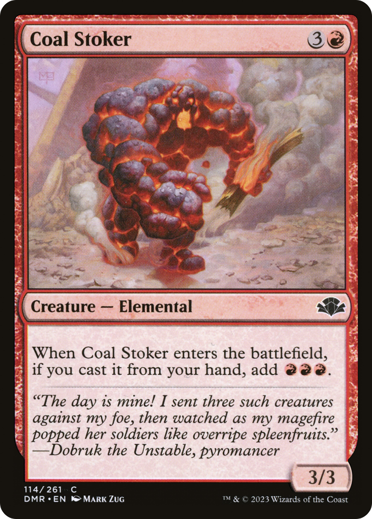 Coal Stoker [Dominaria Remastered] MTG Single Magic: The Gathering    | Red Claw Gaming