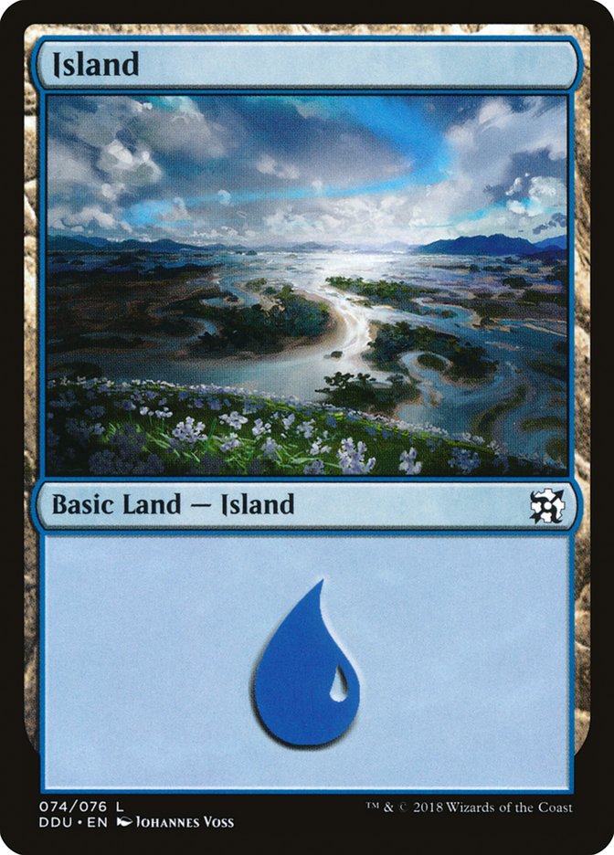 Island (74) [Duel Decks: Elves vs. Inventors] MTG Single Magic: The Gathering    | Red Claw Gaming