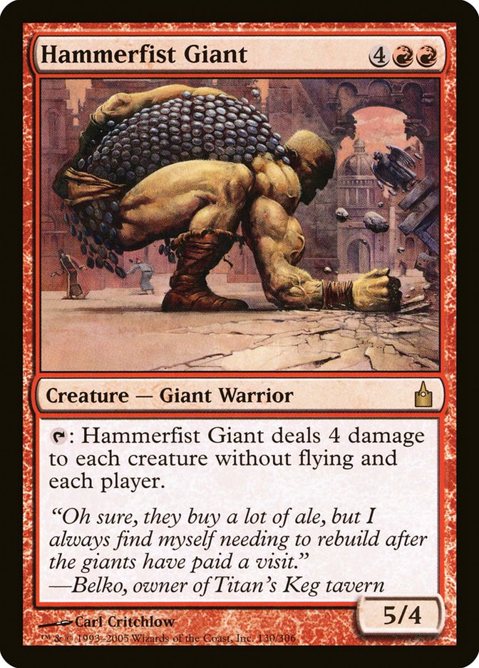 Hammerfist Giant [Ravnica: City of Guilds] MTG Single Magic: The Gathering    | Red Claw Gaming