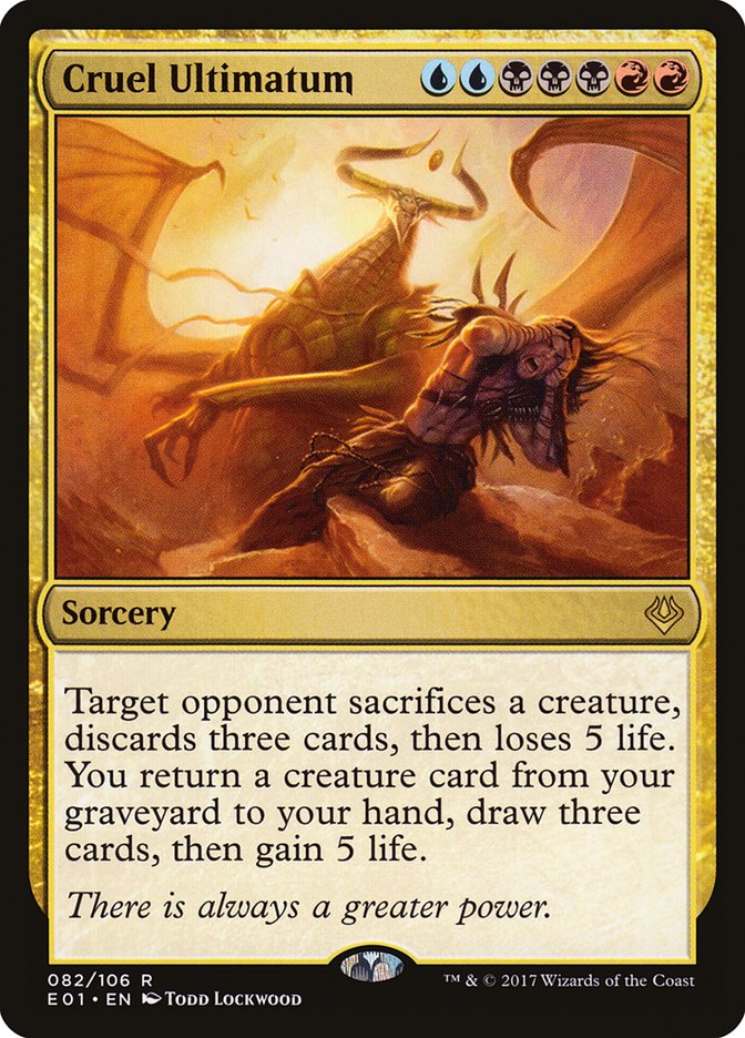 Cruel Ultimatum [Archenemy: Nicol Bolas] MTG Single Magic: The Gathering    | Red Claw Gaming