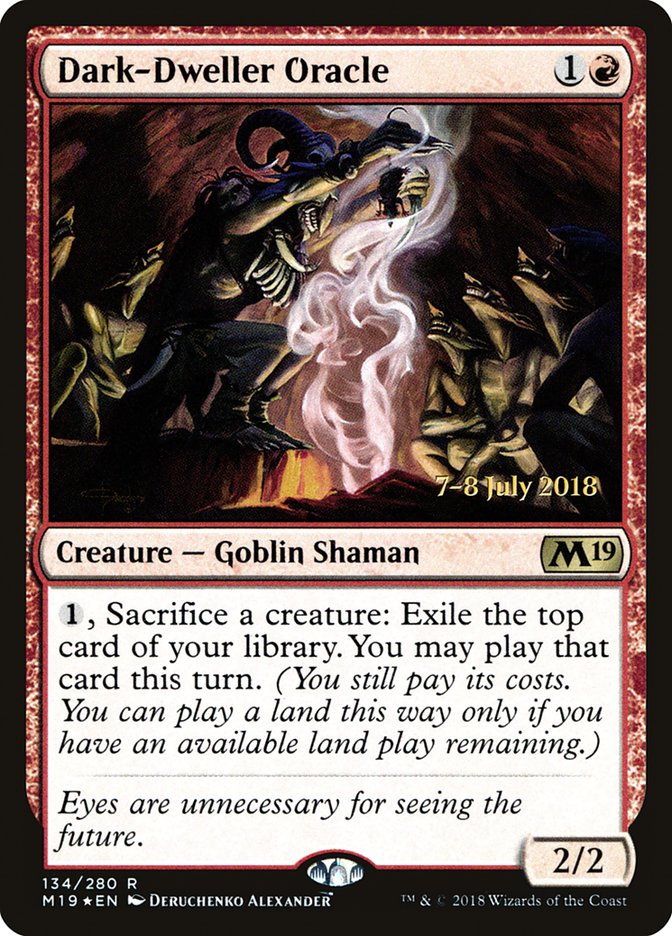 Dark-Dweller Oracle [Core Set 2019 Prerelease Promos] MTG Single Magic: The Gathering    | Red Claw Gaming