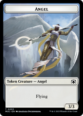 Angel (3) // Demon Double-Sided Token [March of the Machine Commander Tokens] MTG Single Magic: The Gathering    | Red Claw Gaming
