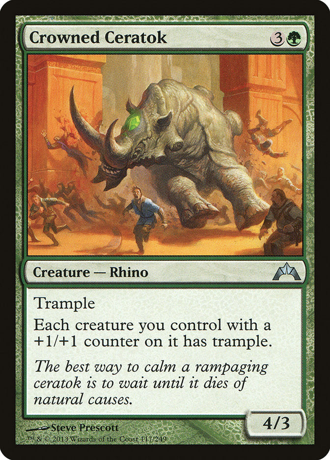 Crowned Ceratok [Gatecrash] MTG Single Magic: The Gathering    | Red Claw Gaming