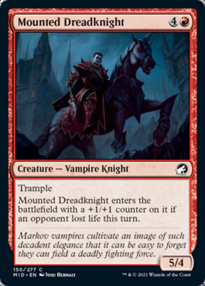 Mounted Dreadknight [Innistrad: Midnight Hunt] MTG Single Magic: The Gathering    | Red Claw Gaming
