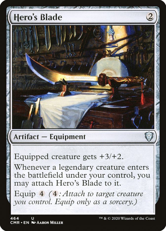 Hero's Blade (464) [Commander Legends] MTG Single Magic: The Gathering    | Red Claw Gaming