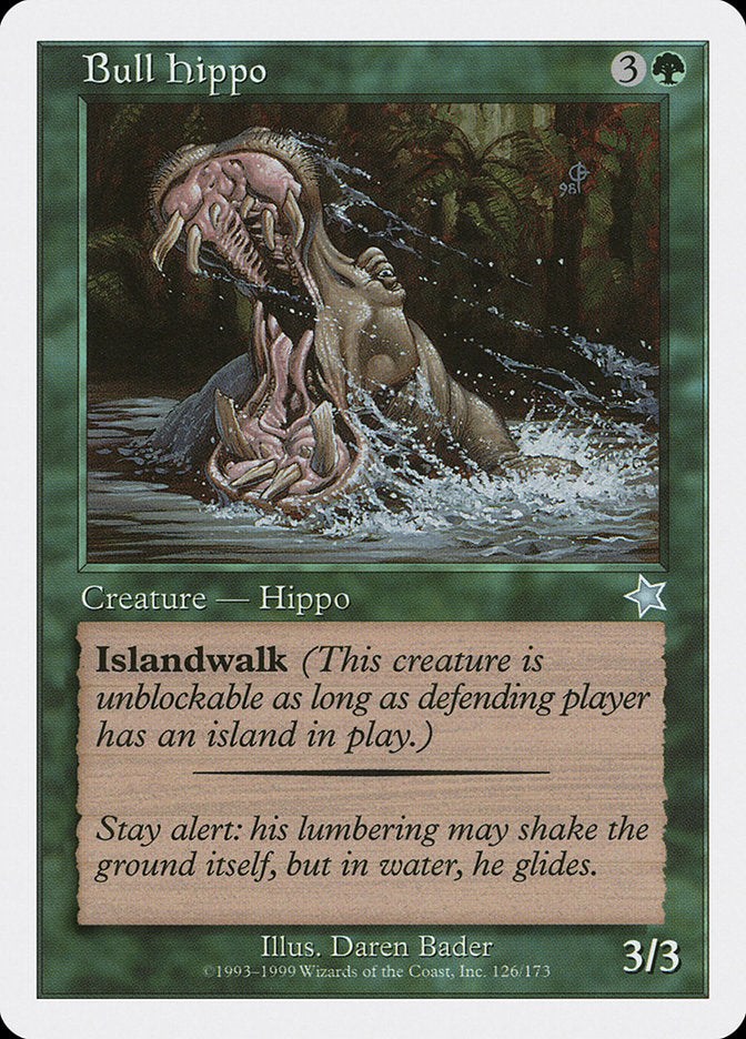Bull Hippo [Starter 1999] MTG Single Magic: The Gathering    | Red Claw Gaming