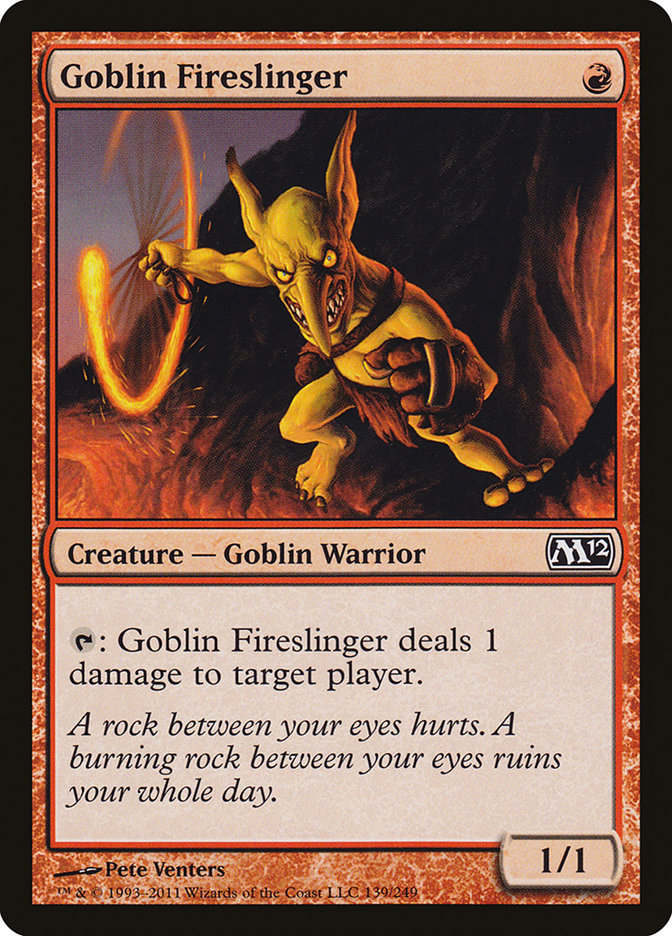 Goblin Fireslinger [Magic 2012] MTG Single Magic: The Gathering    | Red Claw Gaming