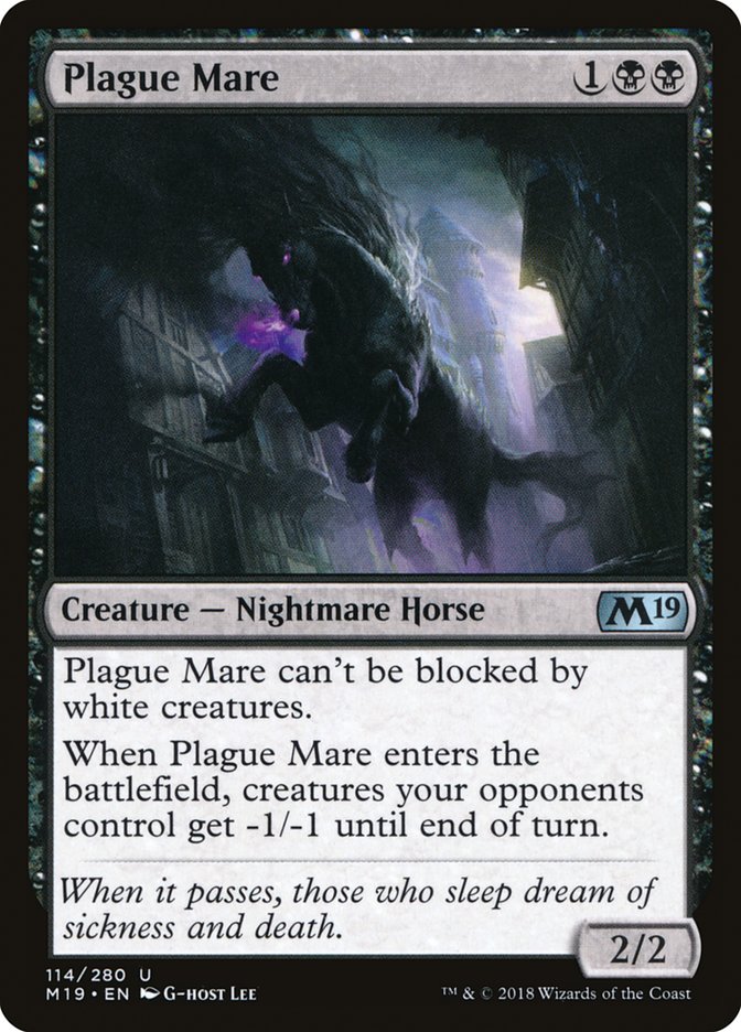 Plague Mare [Core Set 2019] MTG Single Magic: The Gathering    | Red Claw Gaming
