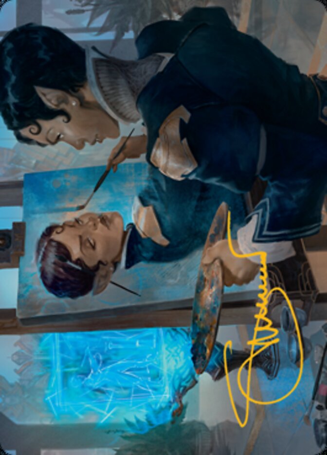 Parnesse, the Subtle Brush Art Card (Gold-Stamped Signature) [Streets of New Capenna Art Series] MTG Single Magic: The Gathering    | Red Claw Gaming