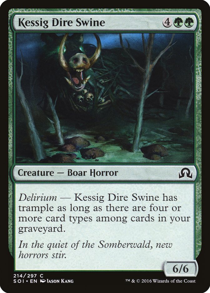 Kessig Dire Swine [Shadows over Innistrad] MTG Single Magic: The Gathering    | Red Claw Gaming