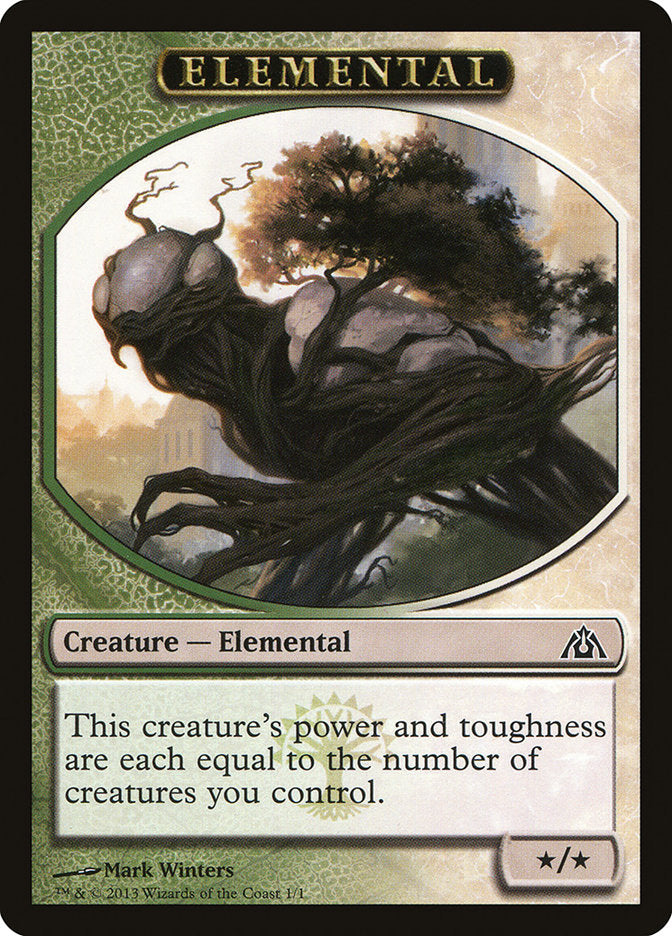 Elemental Token [Dragon's Maze Tokens] MTG Single Magic: The Gathering    | Red Claw Gaming