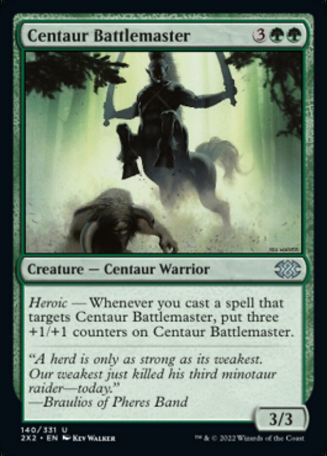 Centaur Battlemaster [Double Masters 2022] MTG Single Magic: The Gathering    | Red Claw Gaming
