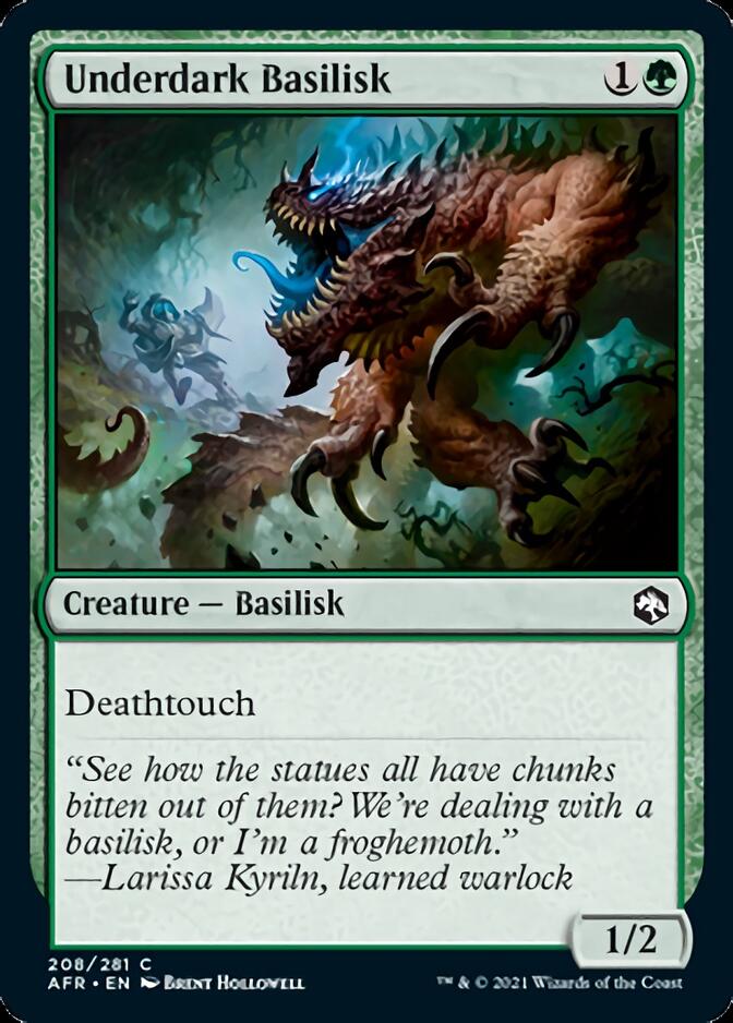 Underdark Basilisk [Dungeons & Dragons: Adventures in the Forgotten Realms] MTG Single Magic: The Gathering    | Red Claw Gaming
