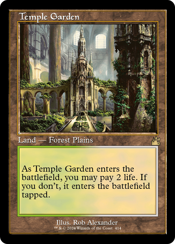 Temple Garden (Retro) [Ravnica Remastered] MTG Single Magic: The Gathering    | Red Claw Gaming