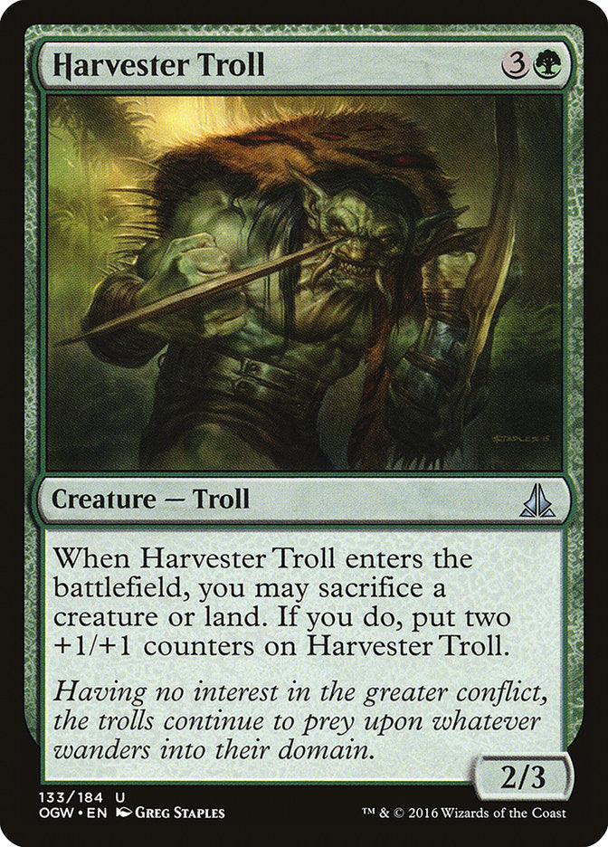 Harvester Troll [Oath of the Gatewatch] MTG Single Magic: The Gathering    | Red Claw Gaming