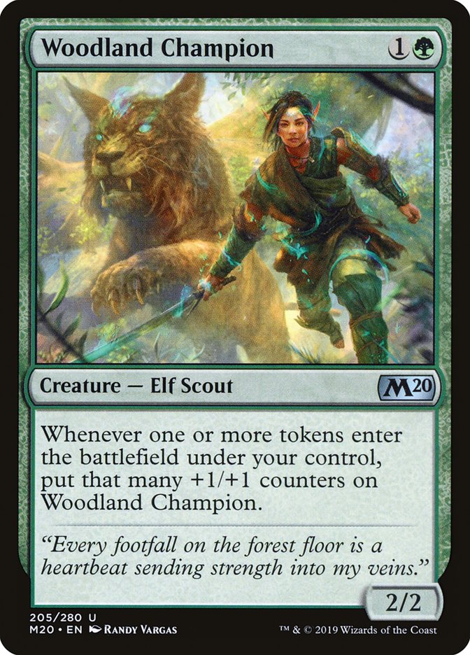 Woodland Champion [Core Set 2020] MTG Single Magic: The Gathering    | Red Claw Gaming