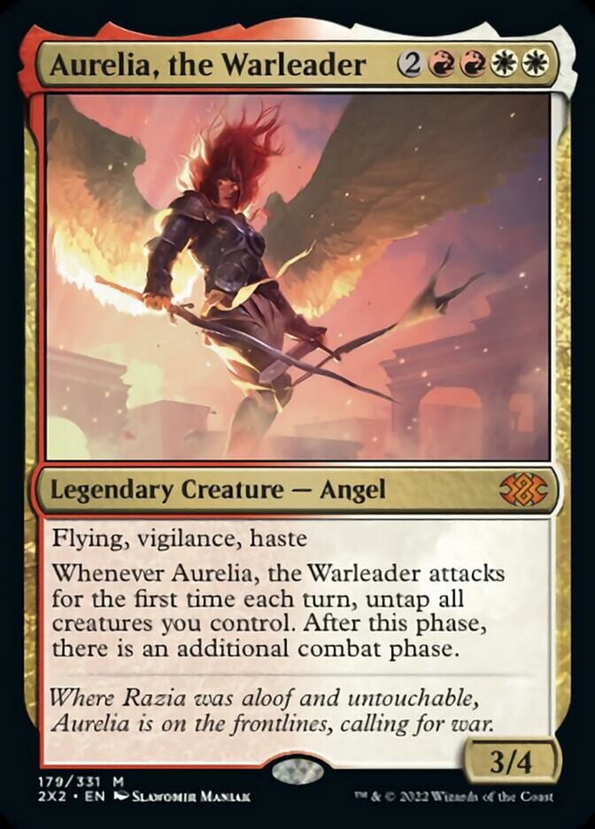 Aurelia, the Warleader [Double Masters 2022] MTG Single Magic: The Gathering    | Red Claw Gaming