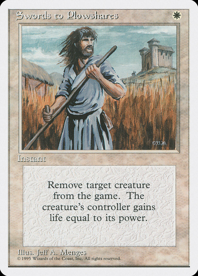 Swords to Plowshares [Fourth Edition] MTG Single Magic: The Gathering    | Red Claw Gaming