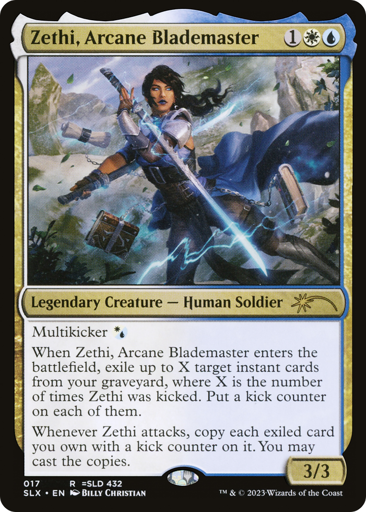 Zethi, Arcane Blademaster [Secret Lair: Universes Within] MTG Single Magic: The Gathering    | Red Claw Gaming