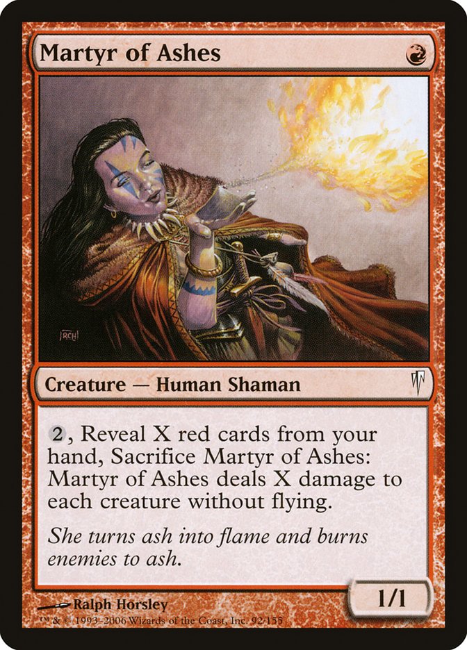 Martyr of Ashes [Coldsnap] MTG Single Magic: The Gathering    | Red Claw Gaming