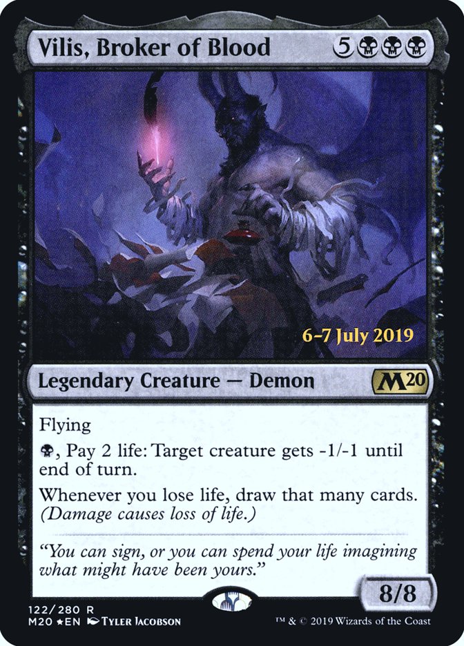 Vilis, Broker of Blood [Core Set 2020 Prerelease Promos] MTG Single Magic: The Gathering    | Red Claw Gaming