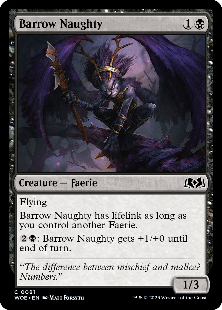 Barrow Naughty [Wilds of Eldraine] MTG Single Magic: The Gathering    | Red Claw Gaming