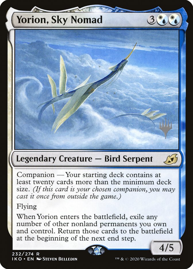 Yorion, Sky Nomad (Promo Pack) [Ikoria: Lair of Behemoths Promos] MTG Single Magic: The Gathering    | Red Claw Gaming
