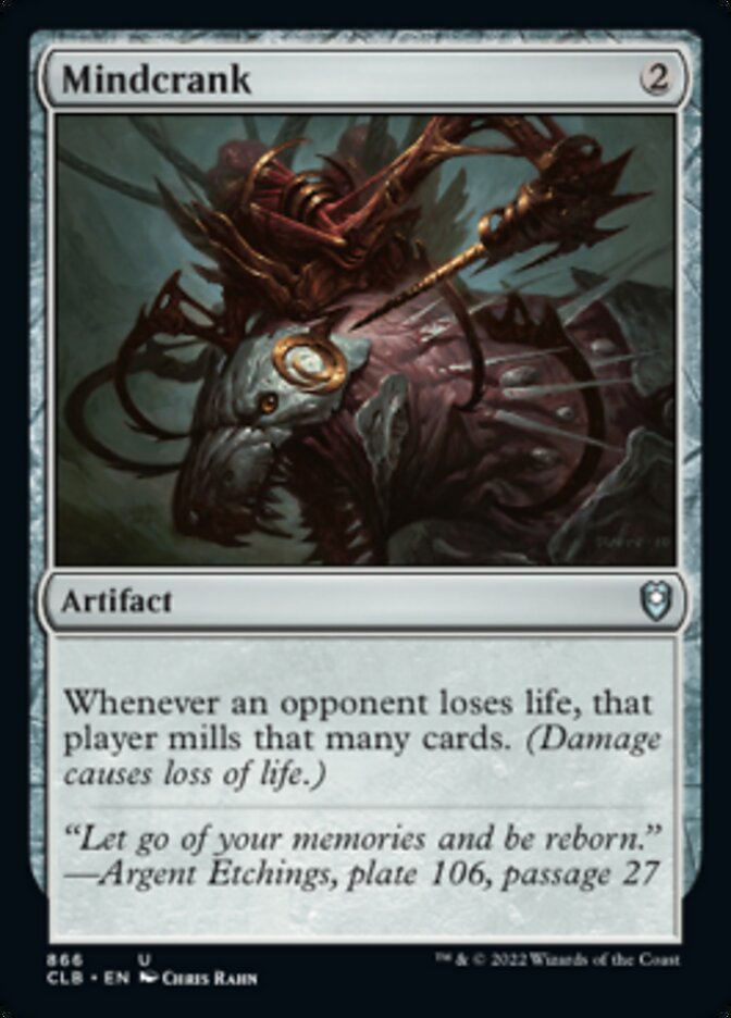 Mindcrank [Commander Legends: Battle for Baldur's Gate] MTG Single Magic: The Gathering    | Red Claw Gaming
