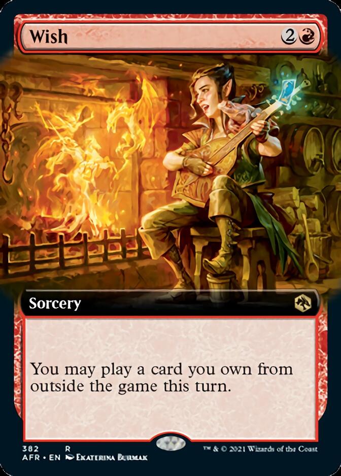 Wish (Extended Art) [Dungeons & Dragons: Adventures in the Forgotten Realms] MTG Single Magic: The Gathering    | Red Claw Gaming