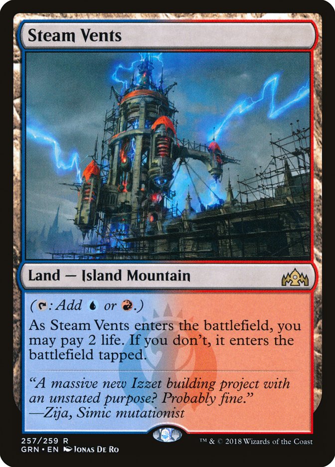 Steam Vents [Guilds of Ravnica] MTG Single Magic: The Gathering    | Red Claw Gaming