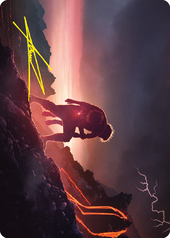 Samwise the Stouthearted Art Card (Gold-Stamped Signature) [The Lord of the Rings: Tales of Middle-earth Art Series] MTG Single Magic: The Gathering    | Red Claw Gaming