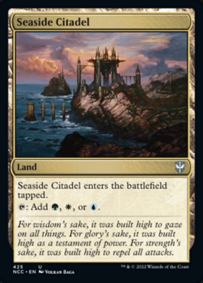 Seaside Citadel [Streets of New Capenna Commander] MTG Single Magic: The Gathering    | Red Claw Gaming