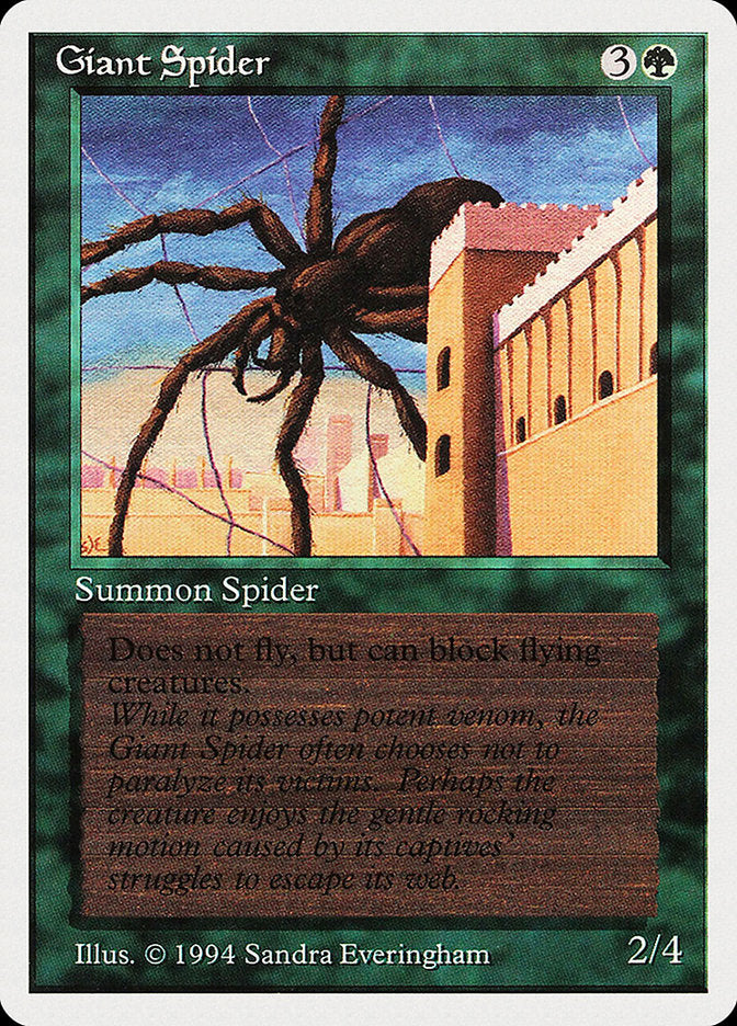 Giant Spider [Summer Magic / Edgar] MTG Single Magic: The Gathering    | Red Claw Gaming