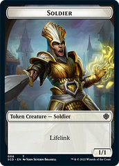 Saproling // Soldier Double-Sided Token [Starter Commander Decks] MTG Single Magic: The Gathering    | Red Claw Gaming