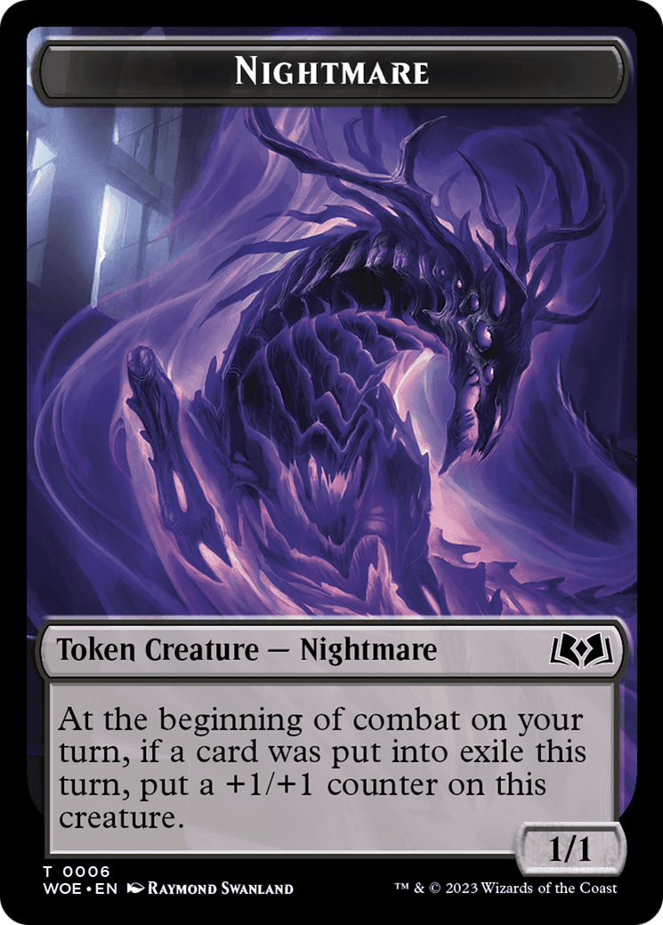 Nightmare // Food (0010) Double-Sided Token [Wilds of Eldraine Tokens] MTG Single Magic: The Gathering    | Red Claw Gaming