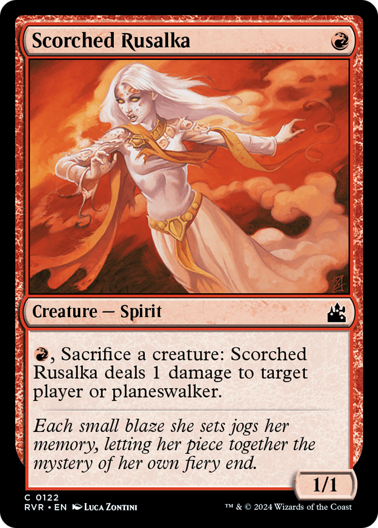 Scorched Rusalka [Ravnica Remastered] MTG Single Magic: The Gathering    | Red Claw Gaming