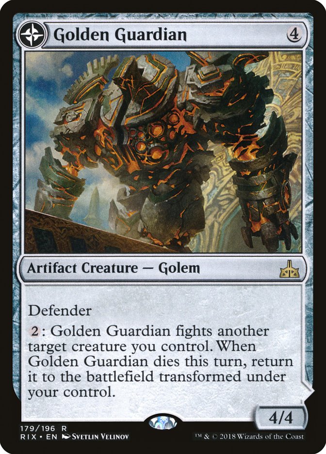 Golden Guardian // Gold-Forge Garrison [Rivals of Ixalan] MTG Single Magic: The Gathering    | Red Claw Gaming