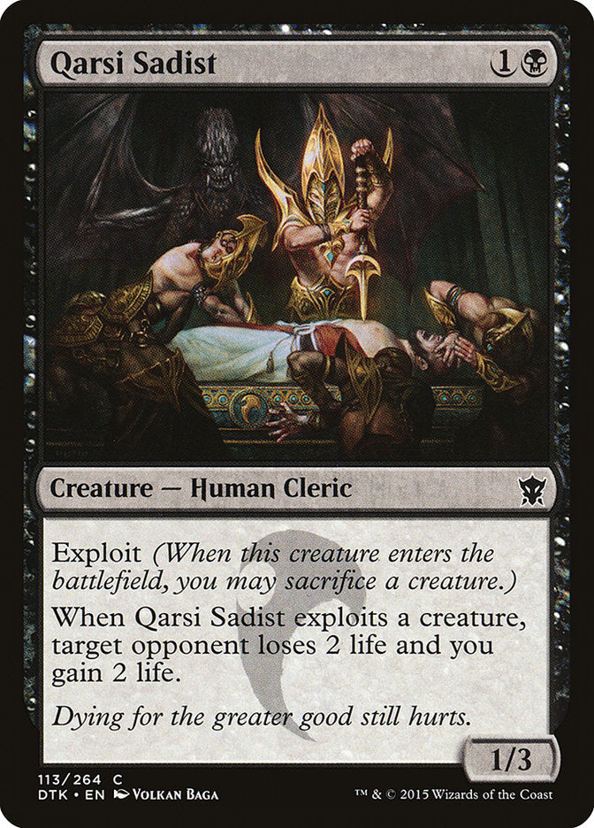 Qarsi Sadist [Dragons of Tarkir] MTG Single Magic: The Gathering    | Red Claw Gaming