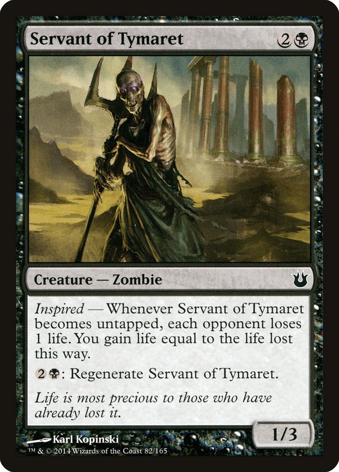 Servant of Tymaret [Born of the Gods] MTG Single Magic: The Gathering    | Red Claw Gaming
