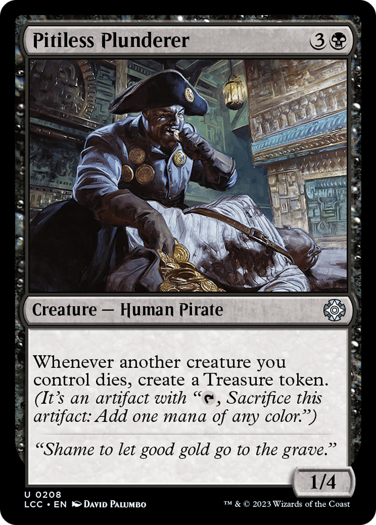 Pitiless Plunderer [The Lost Caverns of Ixalan Commander] MTG Single Magic: The Gathering    | Red Claw Gaming