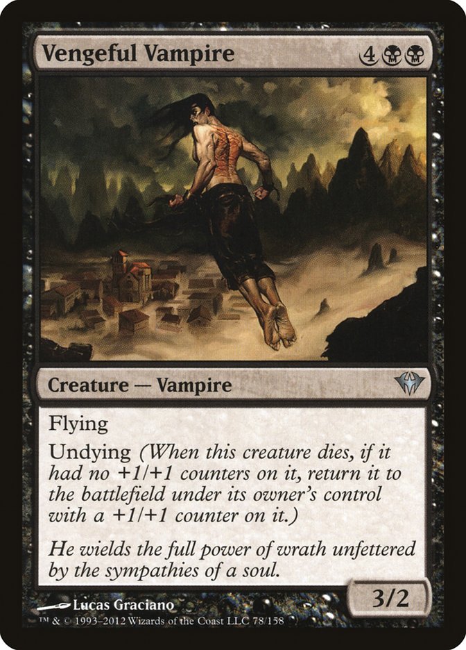 Vengeful Vampire [Dark Ascension] MTG Single Magic: The Gathering    | Red Claw Gaming