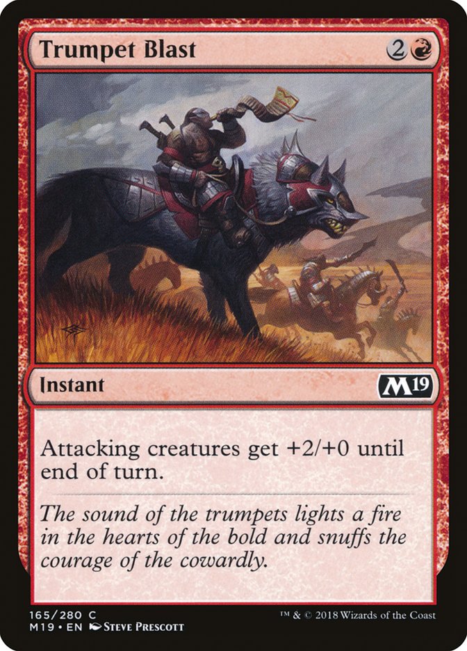 Trumpet Blast [Core Set 2019] MTG Single Magic: The Gathering    | Red Claw Gaming