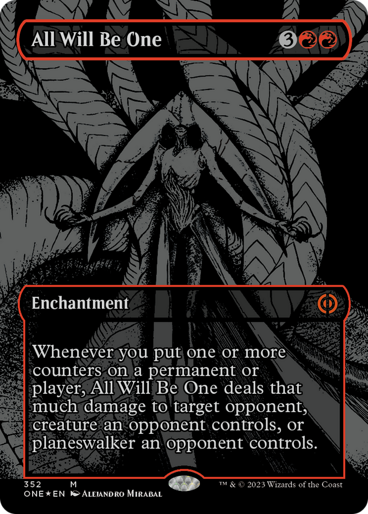 All Will Be One (Oil Slick Raised Foil) [Phyrexia: All Will Be One] MTG Single Magic: The Gathering    | Red Claw Gaming