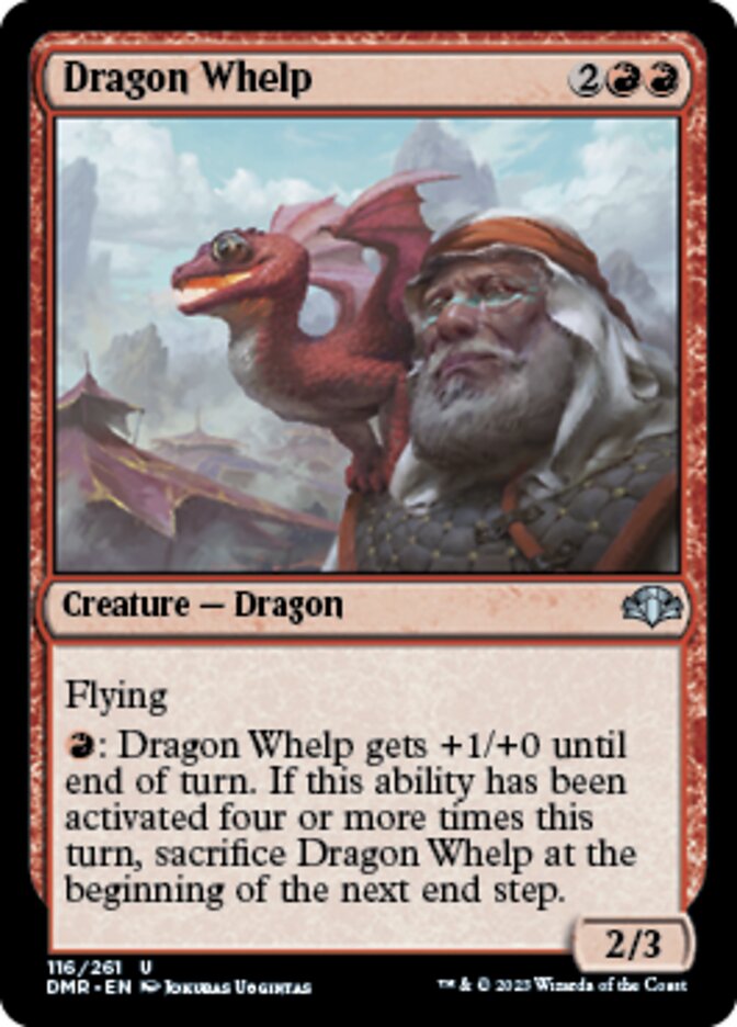 Dragon Whelp [Dominaria Remastered] MTG Single Magic: The Gathering    | Red Claw Gaming