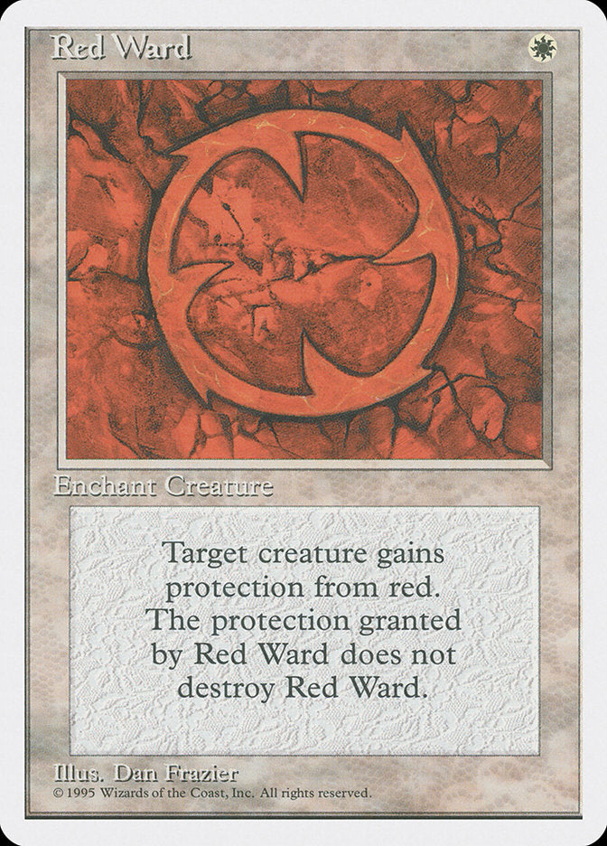 Red Ward [Fourth Edition] MTG Single Magic: The Gathering    | Red Claw Gaming